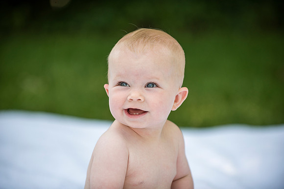 Catherine sitting up