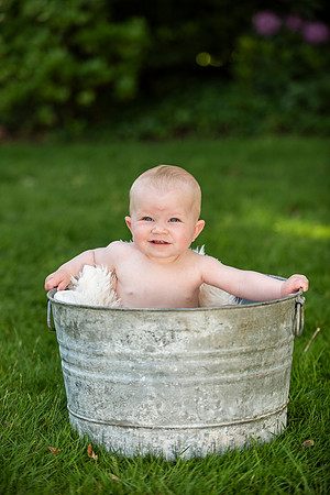 Catherine sitting up