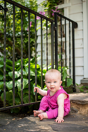 Catherine sitting up