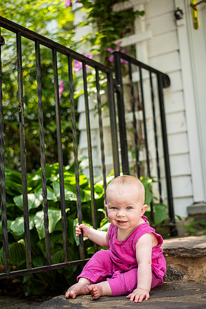 Catherine sitting up