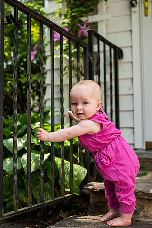 Catherine sitting up