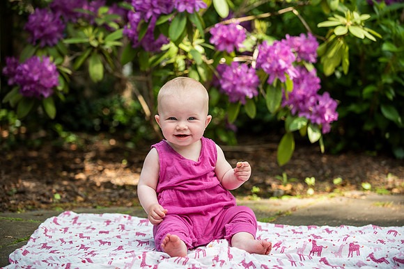 Catherine sitting up