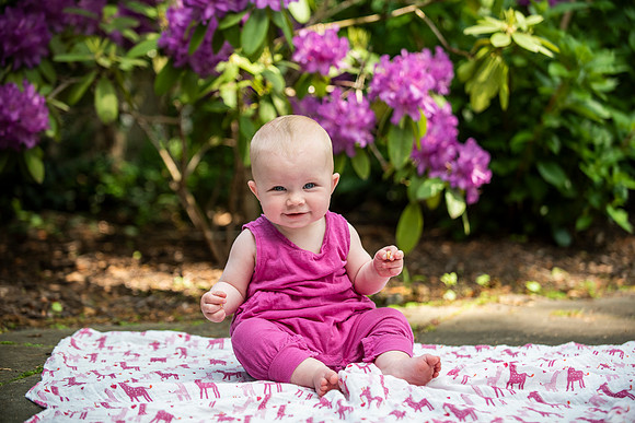 Catherine sitting up