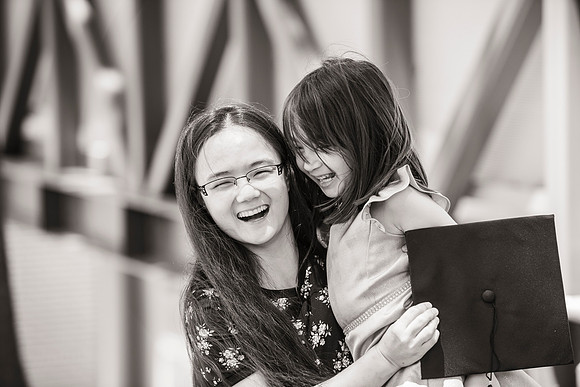 Maya and Sophia graduate
