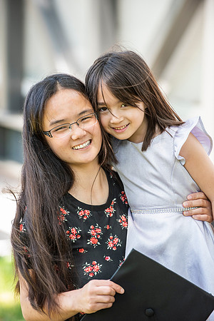 Maya and Sophia graduate