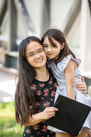 Maya and Sophia graduate