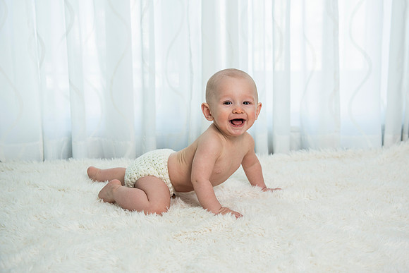 baby Tyler sitting up