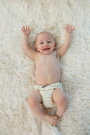 baby Tyler sitting up