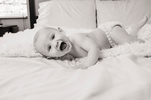 baby Tyler sitting up