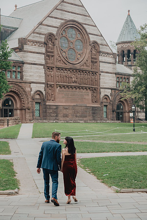 Princeton University engagement session