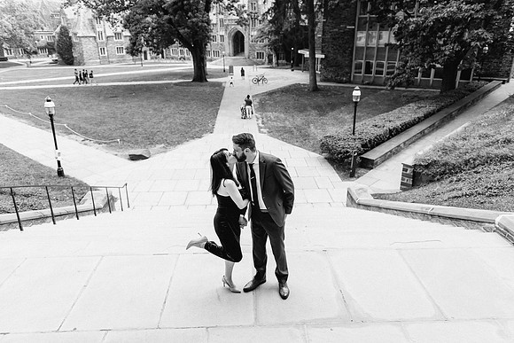 Princeton University engagement session
