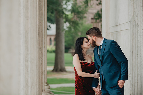 Princeton University engagement session