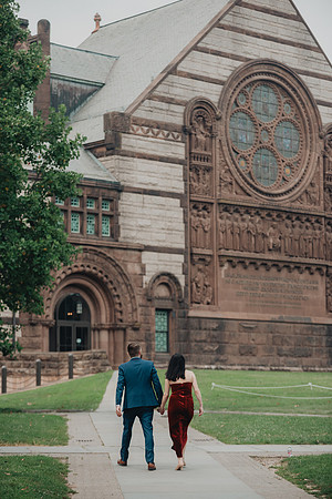 Princeton University engagement session