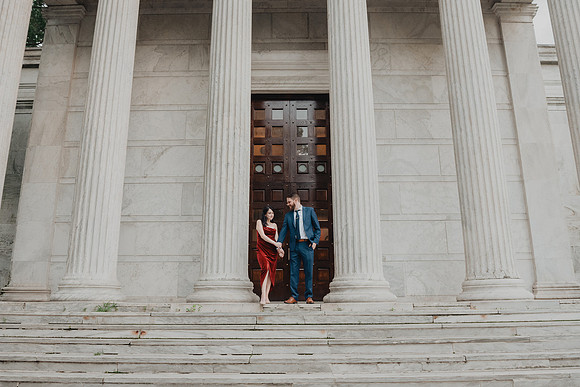 Princeton University engagement session