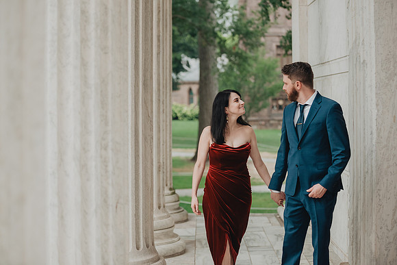 Princeton University engagement session