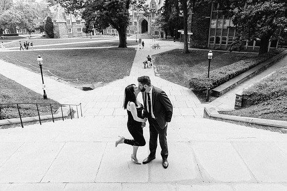 Princeton University engagement session