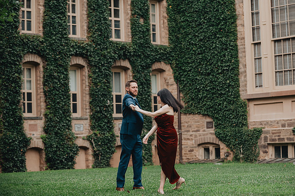 Princeton University engagement session