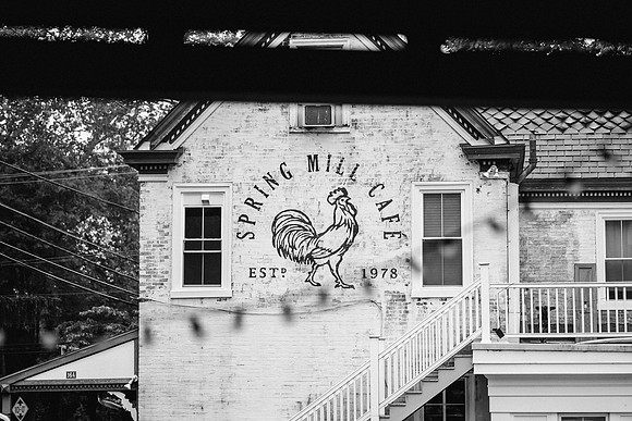 Colleen and Mark at Spring Mill Cafe