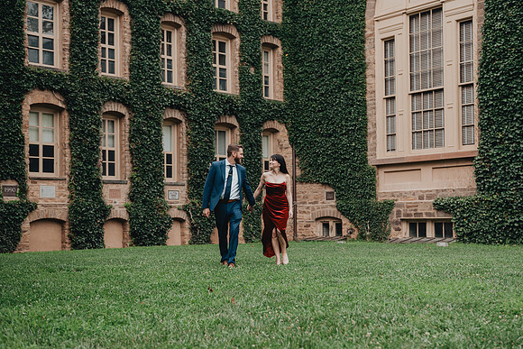 Princeton University engagement session