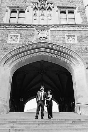 Princeton University engagement session