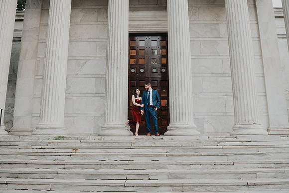 Princeton University engagement session